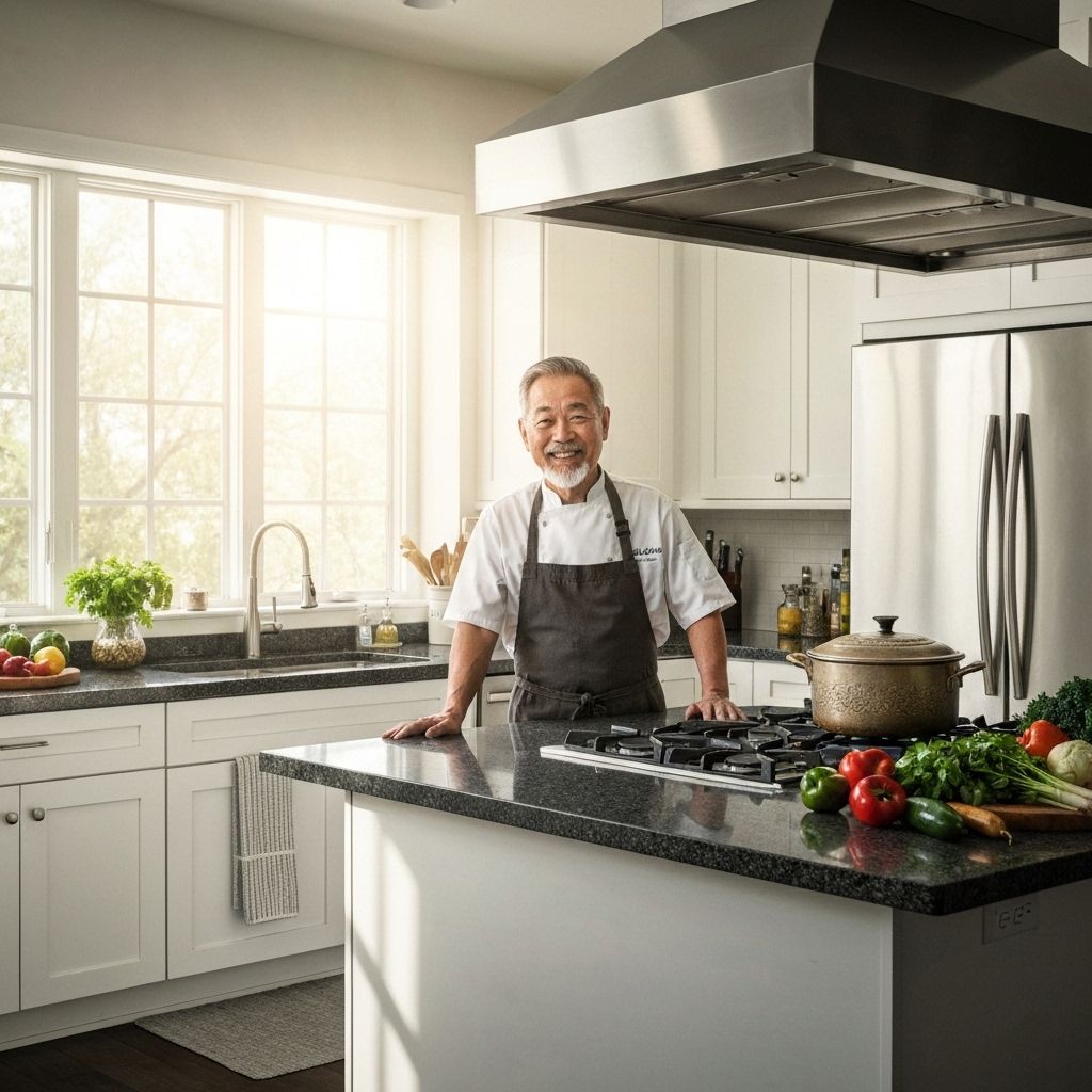 Modern kitchen with professional equipment